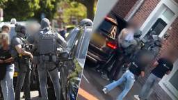 Verdachte situatie in huis, arrestatieteam in afgegrendelde wijk