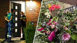 Bloemenzee bij huis van vrouw die door geweld om het leven kwam