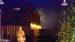 Buitenbrand bij huis