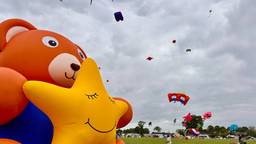 Eindelijk genoeg wind op Vliegerdagen, maar te veel voor luchtballonnen
