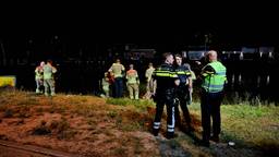 Beelden van de zoekactie naar man in kanaal Tilburg