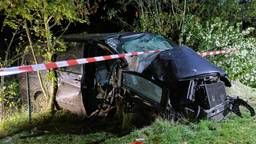 Automobilist zwaargewond bij crash, auto raakte verkeersbord en ramde boom
