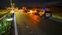 Botsing met meerdere personenauto's op N279