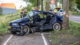 Automobilist botst tegen boom in Langeweg