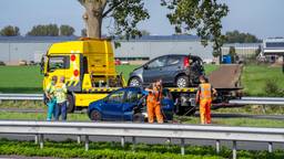 Twee gewonden bij ongeluk op A59 bij Nieuwkuijk