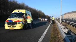 Auto's botsen op A58 Tilburg