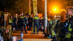 Politie bij de brand