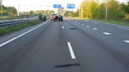 Auto crasht bij Kaatsheuvel, lachgasfles gevonden