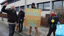Twee actievoerders opgepakt tijdens protest bij vleesverwerker Vion in Boxtel