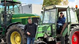 Guus gaat met de tractor naar school