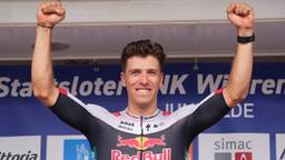 Danny van Poppel bij het winnen van het NK in Ede (foto: ANP)