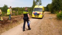 Mountainbiker gevonden op heide, traumahelikopter opgeroepen