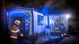 Brand in chalet op camping Schaijk