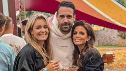 Michelle Bollen (rechts) samen met ex-partners Koen en Jacqueline (Foto: Instagram Michelle Bollen).