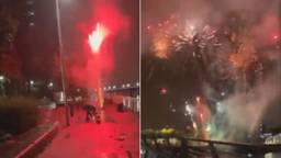Rangers-fans trakteren PSV op vuurwerkshow