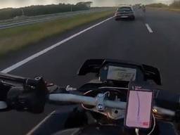 Een van de motorrijders filmde de hele rit.