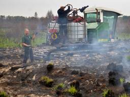 Stijn en Stefan aan het werk op de Peel (foto: Alice van der Plas).