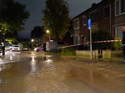 Waterlek verandert straat Den Bosch in rivier