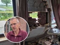 Ook in huis was de ravage enorm (foto: Noël van Hooft).