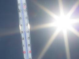 Thermometer in de hitte (foto: Ab Donker )