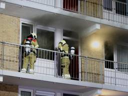 Het appartement waar brand werd gesticht (foto: Bart Meesters/SQ Vision Mediaprodukties).