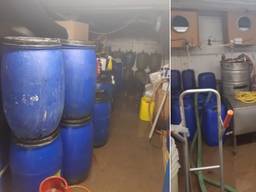 Het drugslab in Vleuten (foto's: politie).