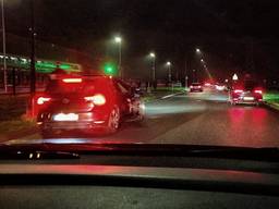 De straatrace vond plaats op de Hazardweg en de Mechie Trommelenweg in Waalwijk (foto: Facebook politie gemeente Waalwijk).