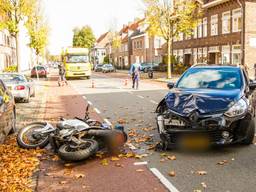 De motorrijder raakte gewond.(Foto: Dave Hendriks/SQ Vision)