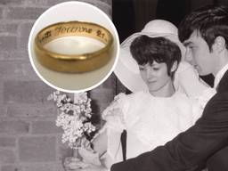 De trouwring van Marius is na ruim vijftig jaar terecht (foto: Marius van Boekel).