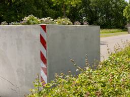 Als het aan veel inwoners van Dinteloord ligt, zijn de betonnen bakken zo weer verdwenen. (Foto: Tim Huisman)