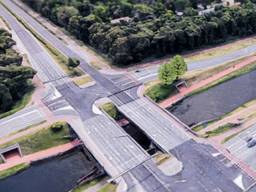 Zo zijn de fietspaden bij het kanaal in Best gepland (compositie: provincie Noord-Brabant).