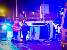 Ravage na botsing auto's in Eindhoven