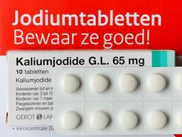 De jodiumtabletten die in 2017 werden verstrekt. 