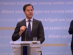 Mark Rutte bij de persconferentie 19 mei.