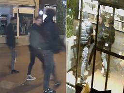 De verdachten verdwenen na de mishandeling richting de Emmasingel (foto: politie).