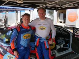 Kevin van Deijne en Hein Verschuuren tijdens de ELE Rally (foto: Omroep Brabant).