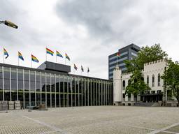 De vlaggen in Tilburg (foto: Joris Buijs).