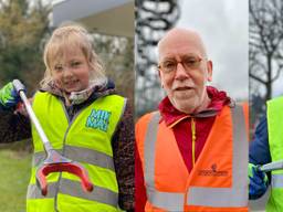 Jong en oud helpt mee Brabant schoon te maken (foto's: Jan Peels) 