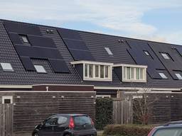 Deze zonnepanelen zijn al voorbereid op carnaval (foto: Omroep Brabant).