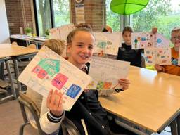 De kinderen van groep 7/8 selecteren de leukste vacatures (foto: Omroep Brabant)