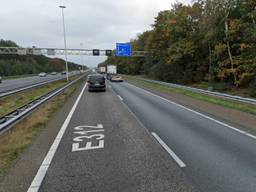 Knokpartij langs de snelweg: 'Mensen gingen plots op de rem' (foto: Google Maps).
