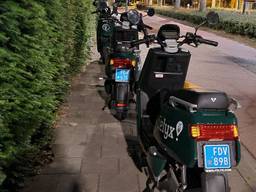 Scooters op een 'grensgebied' in Den Bosch.