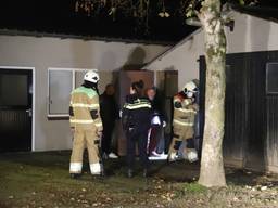 Onderzoek bij de loods aan de Leuvert in Beers (foto: SK-Media).