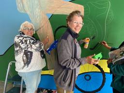 Dorp schildert mee aan fietstunnel: 'Zodat mensen zich er thuis voelen'