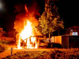 Campers verwoest door brand