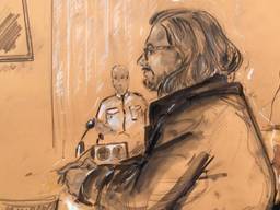 Aydin C. in de rechtbank.