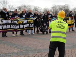 Kermisprotest in Breda (foto: Collin Beijk)