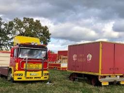 De tijdelijke locatie van Circus Barani in Hoogerheide. (Foto: Erik Peeters)