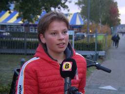 Een van de leerlingen van het Pius X College in Bladel (foto: Omroep Brabant).   