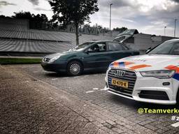 De automobilist uit Made blijkt erg hardleers (foto: Twitter team Verkeer Zeeland-West-Brabant).